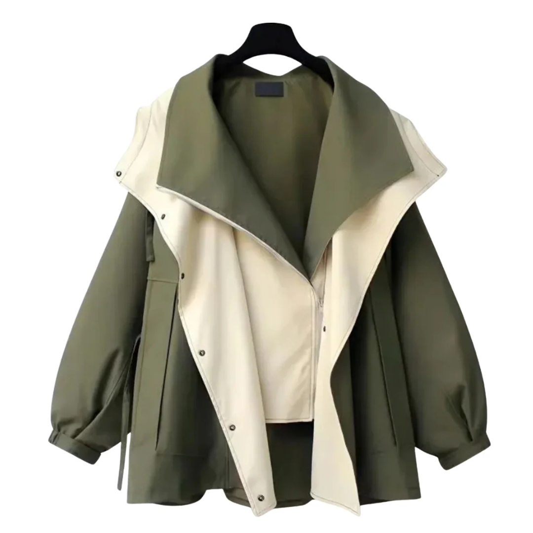 Damen Übergangsjacke mit verstellbarer Taille & leichtem Design – NordBreeze Alva