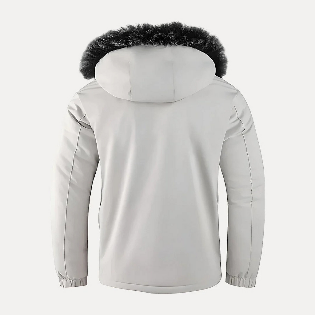 Winter Parka Herren wasserdicht & winddicht mit Kunstfellkapuze – NordFrost Coat