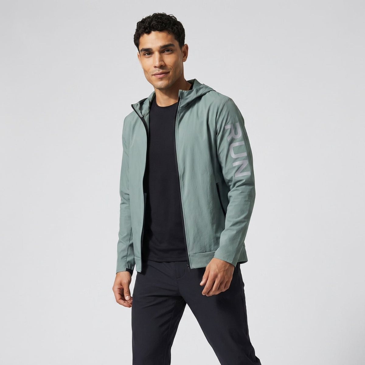 Herren Laufjacke leicht und faltbar – winddicht und wasserabweisend