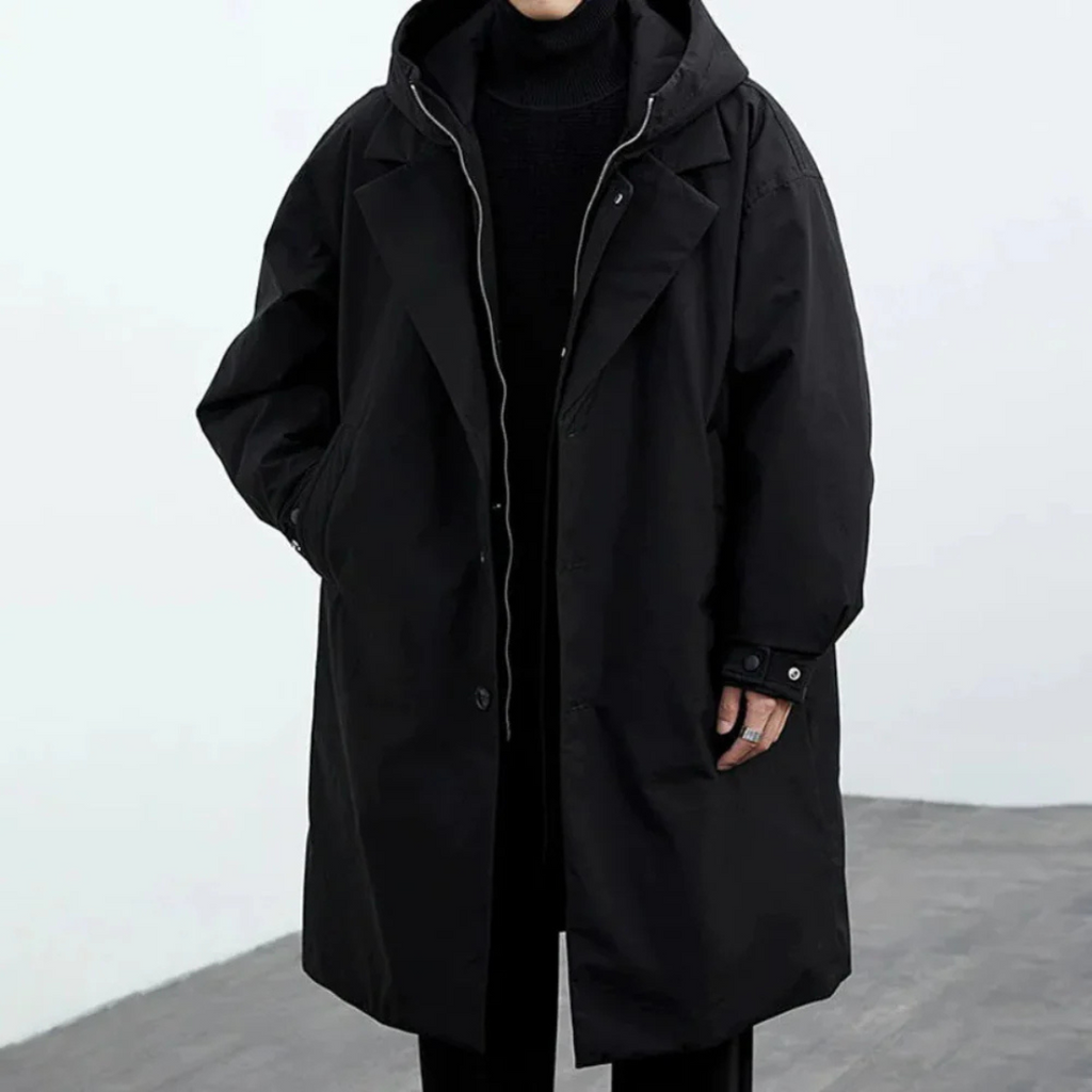 Winddichte Herbstjacke mit Kapuze – StormGuard Coat