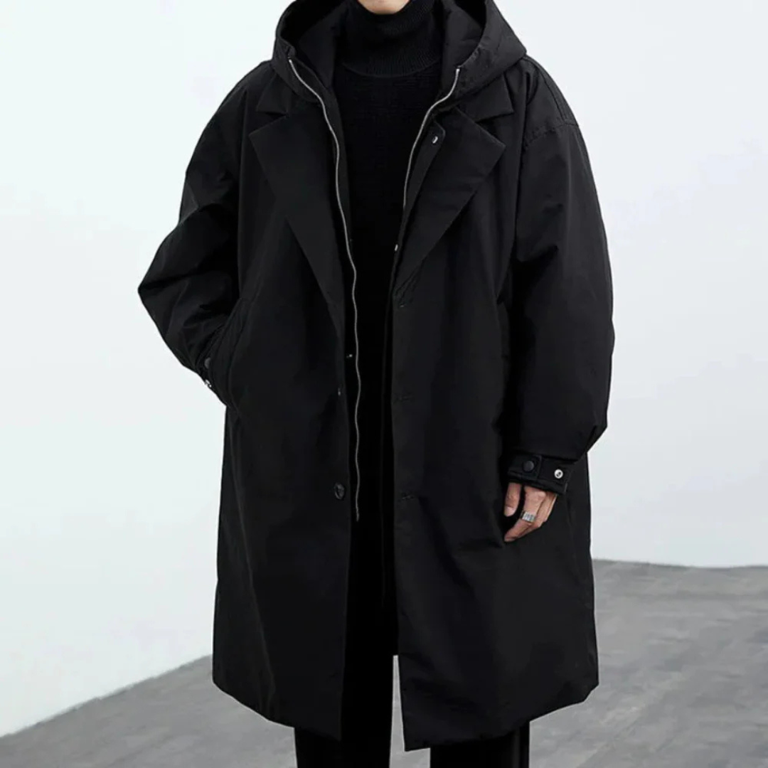 Winddichte Herbstjacke mit Kapuze – StormGuard Coat