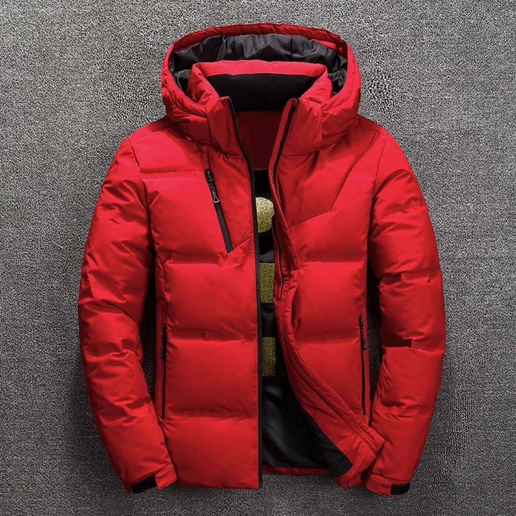 Jacke Herren Winter Warm mit Kapuze & Daunenoptik – NordGlacier Parka