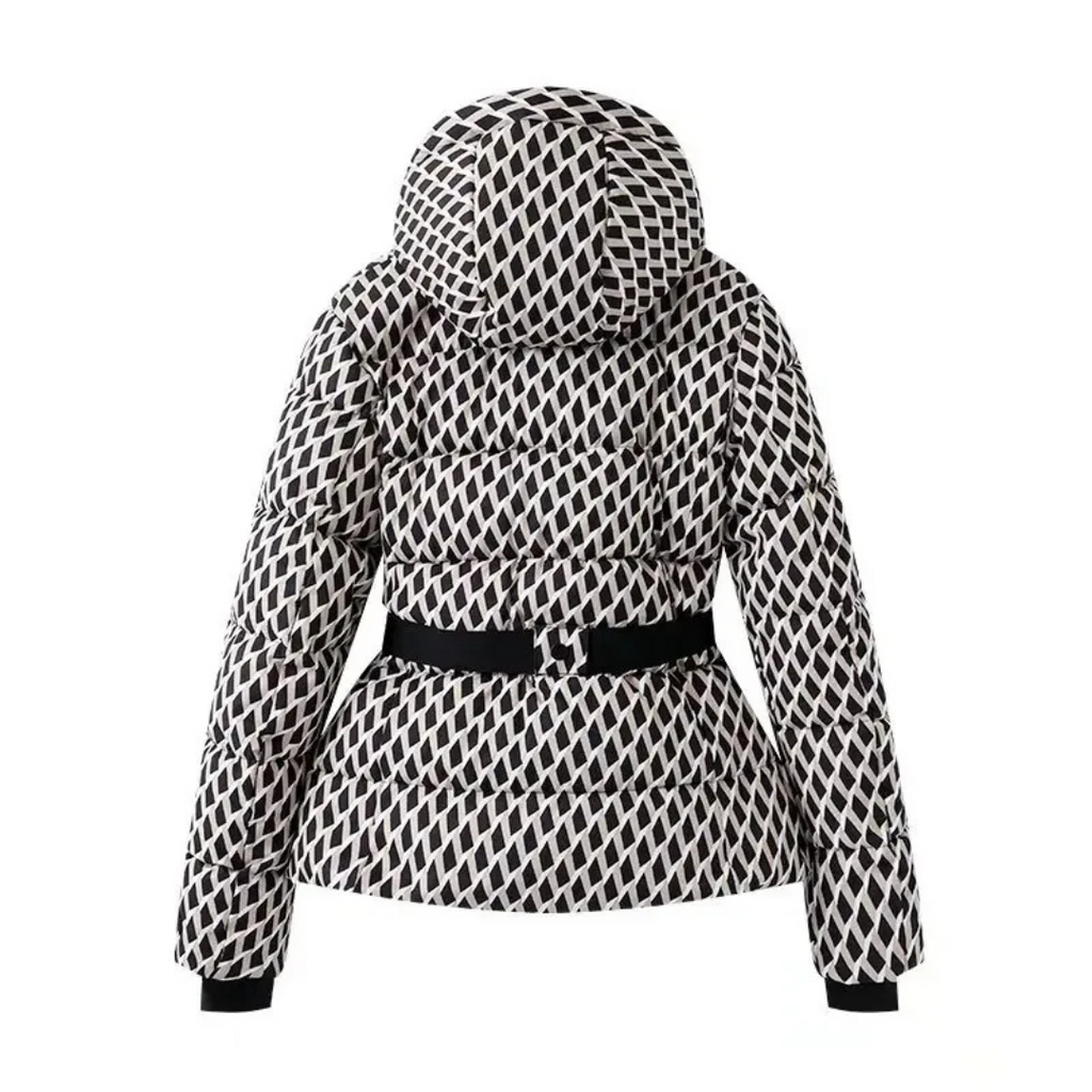 Damen Winterjacke mit Kapuze & Gürtel, winddicht & warm – Nordspur ArcticBelt Coat