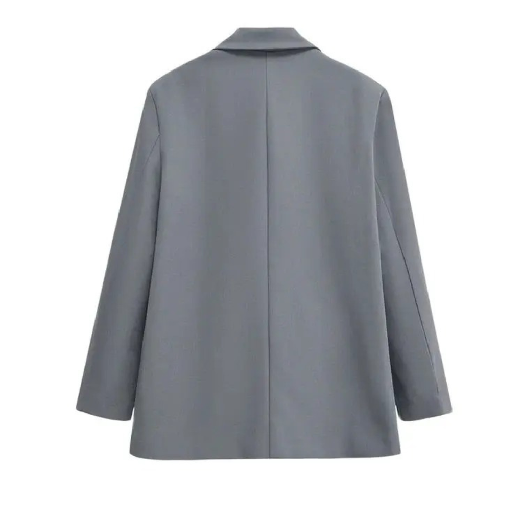 Mantel Damen mit Doppelreiher & Reverskragen – ClassyForm Blazerjacke