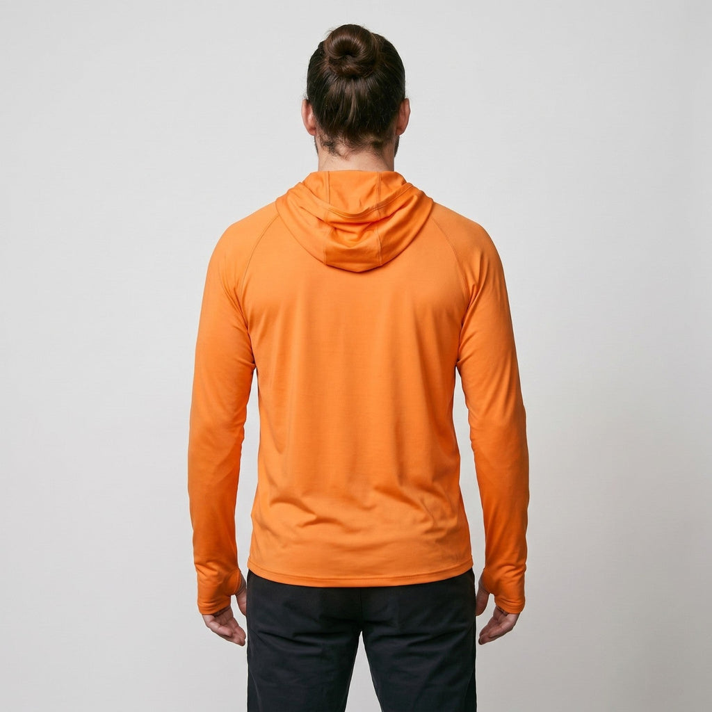 Herren UV-Hoodie UPF 50+ – leicht, schnelltrocknend mit Daumenschlaufen