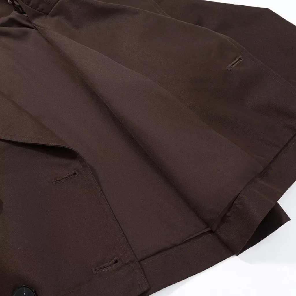Mantel Damen kurz & doppelt geknöpft mit Umlegekragen – UrbanChic Trench