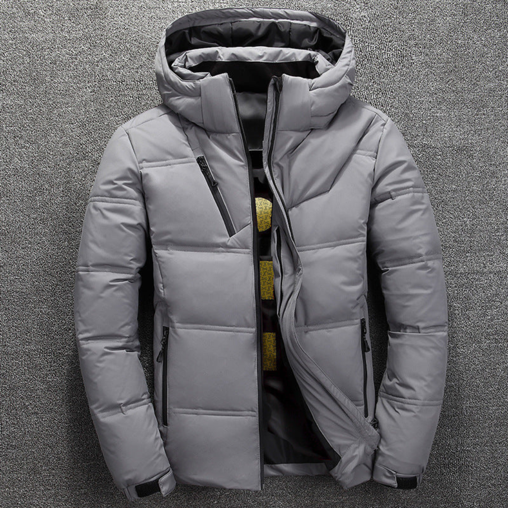 Jacke Herren Winter Warm mit Kapuze & Daunenoptik – NordGlacier Parka