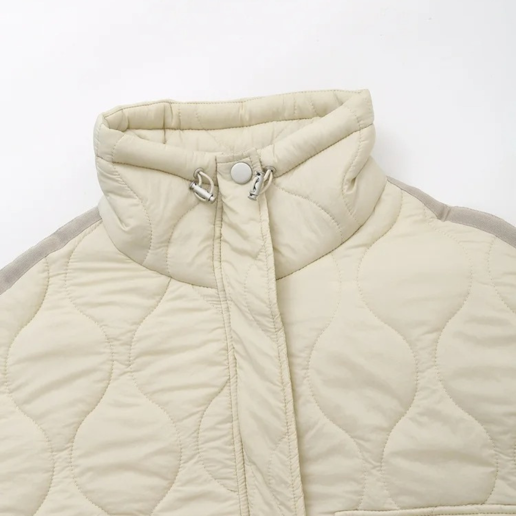 Mantel Damen gesteppt mit Reißverschluss & Taschen – AirSoft Cotton Jacket