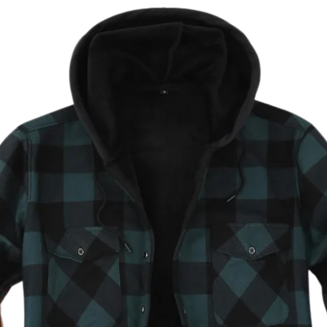 Flanell Pullover mit Reißverschluss – NordFlame Check