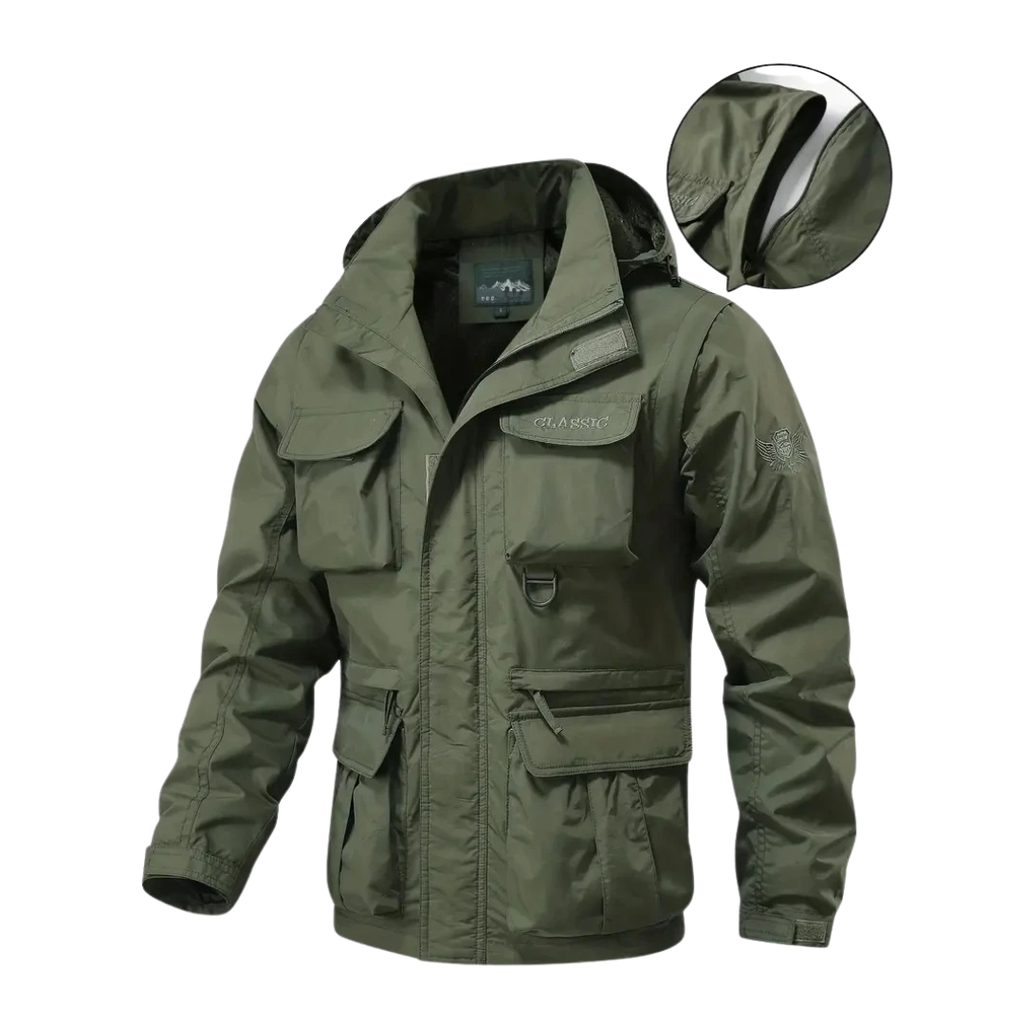 Herren 3-in-1 Wasserdichte Jacke – Wandelbare Outdoorjacke