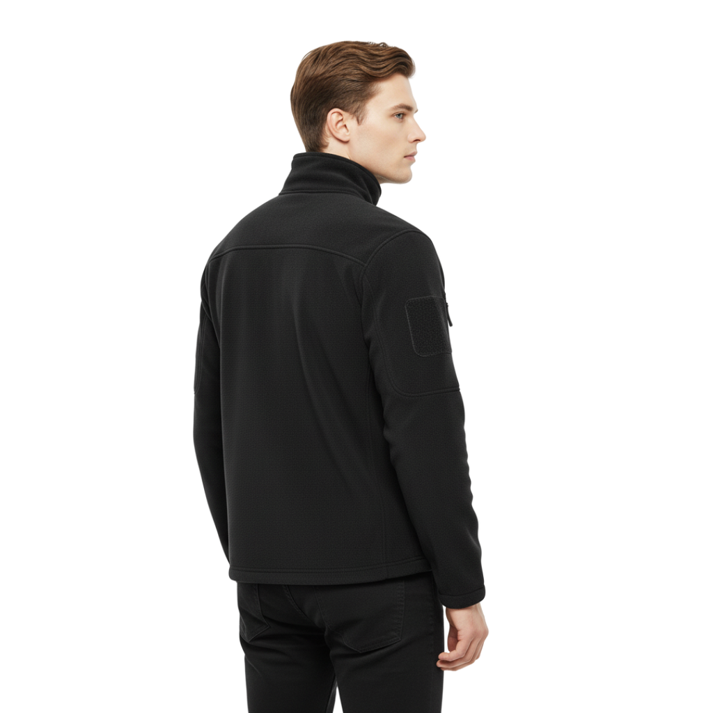 Herren Thermo-Fleecejacke – Taktische Outdoorjacke mit Reißverschluss