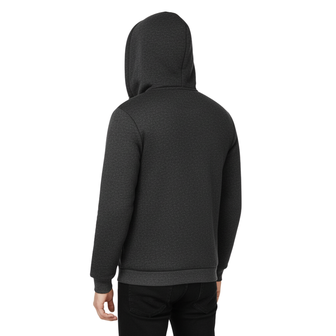 Herren Fleecejacke mit Sherpa-Futter – Dicke Thermo-Winterjacke mit Reißverschluss und Kapuze