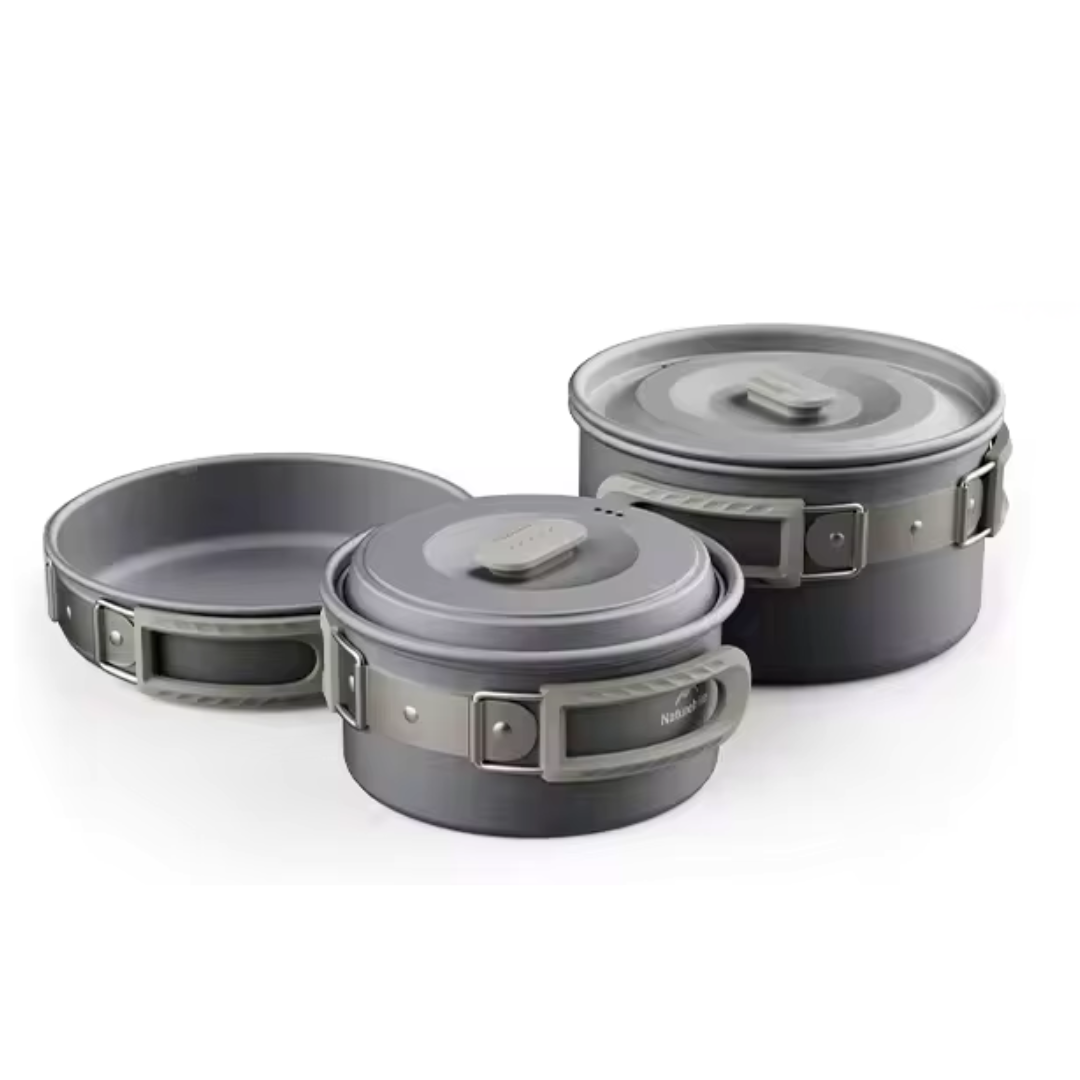 Kochgeschirr-Set für Camping & Trekking (2–4 Personen) – KocherSet Family