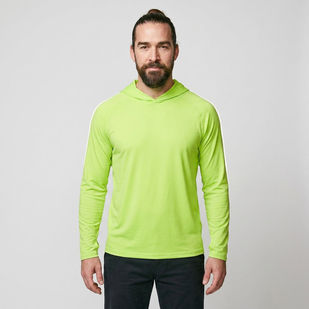 Herren UV-Hoodie UPF 50+ – leicht, schnelltrocknend mit Daumenschlaufen