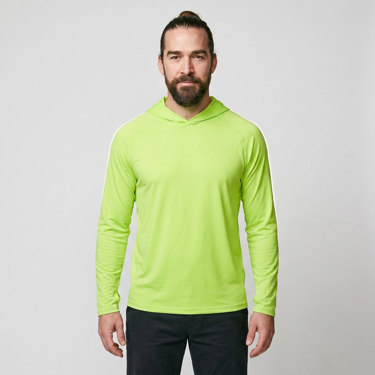 Herren UV-Hoodie UPF 50+ – leicht, schnelltrocknend mit Daumenschlaufen