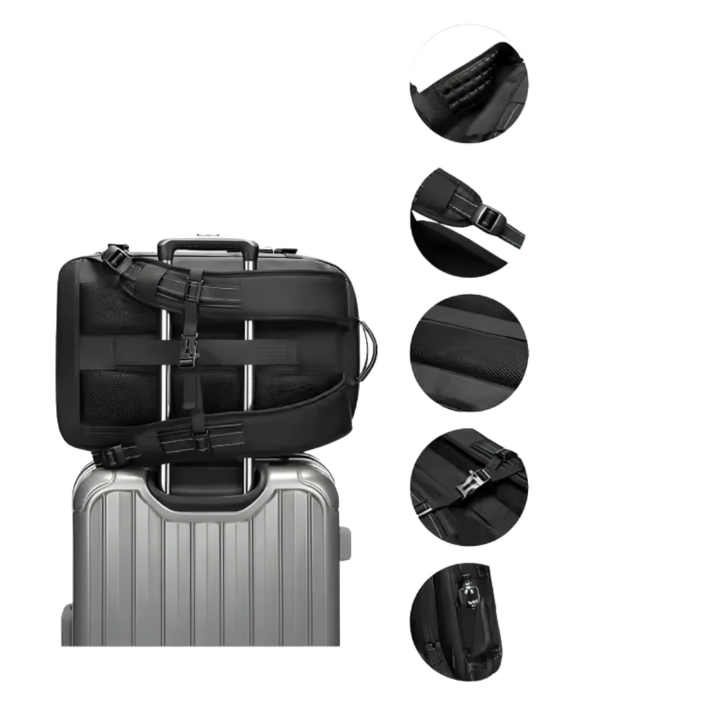 Taschen Rucksack mit Kompressionssystem & Nass-/Trockenfach – PackForm Traveler