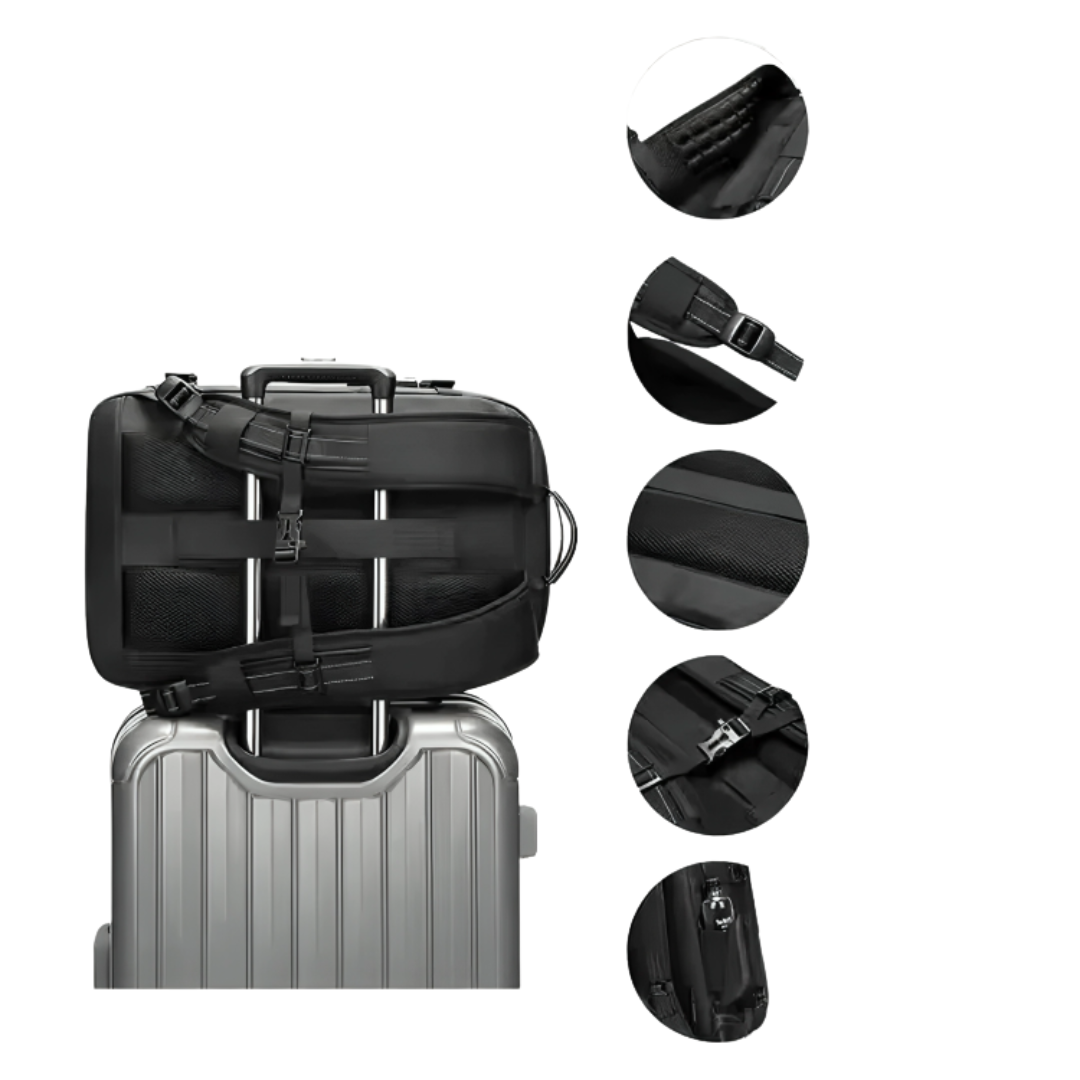 Taschen Rucksack mit Kompressionssystem & Nass-/Trockenfach – PackForm Traveler