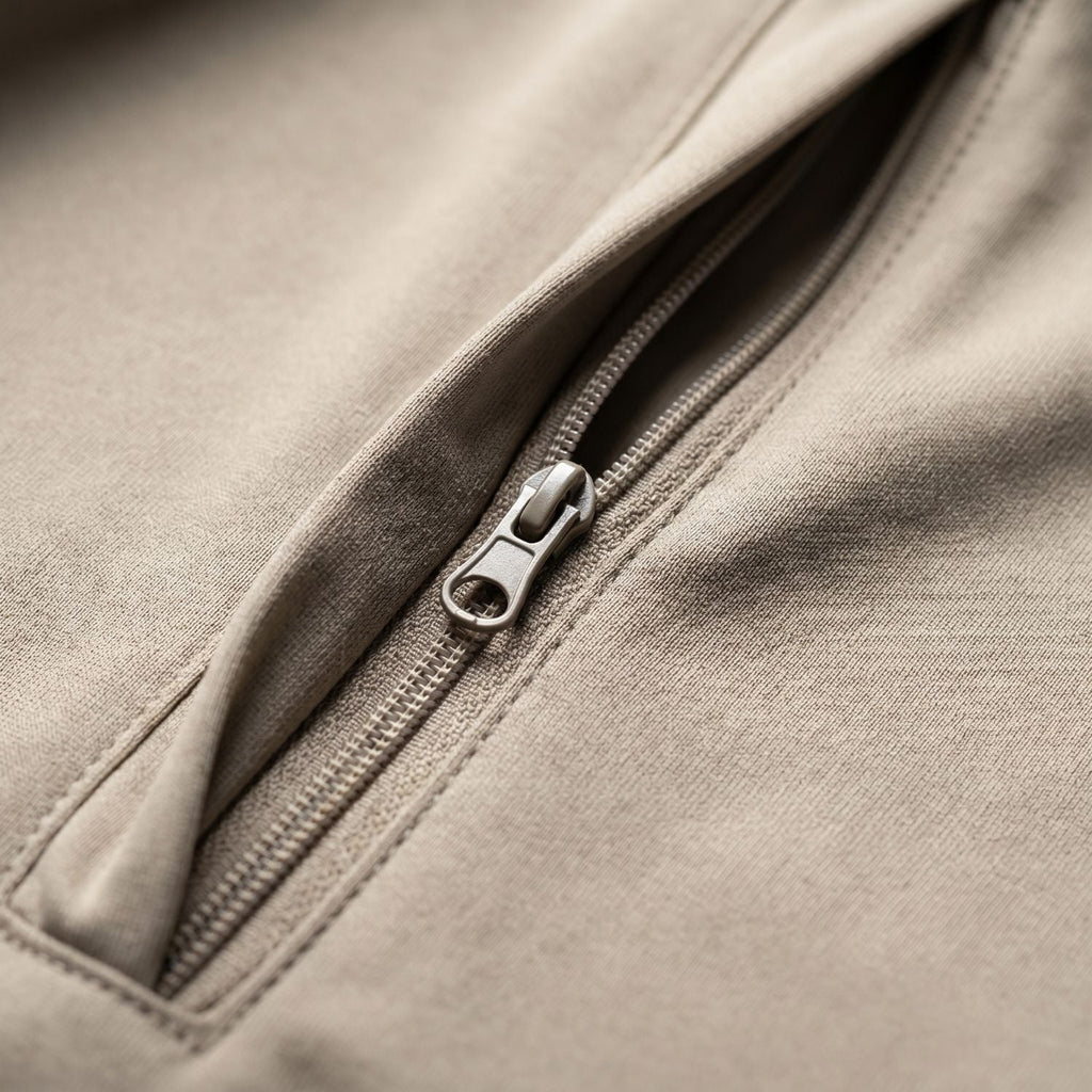 Herren Schnelltrocknendes Polo-Shirt mit Reißverschlusstasche