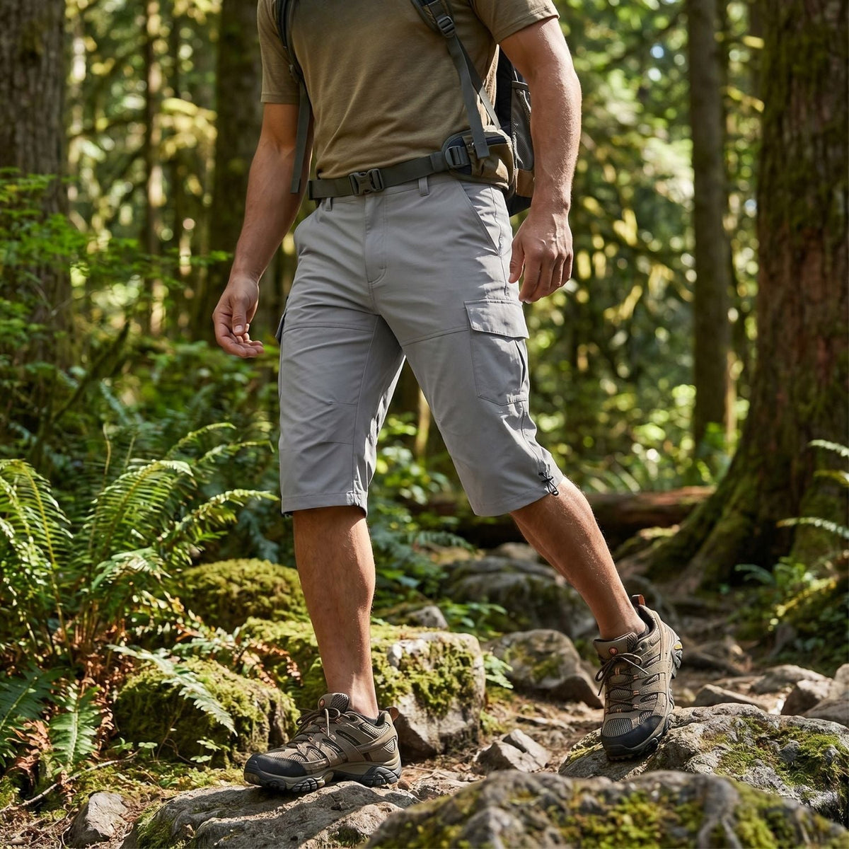 Outdoor-Cargo-Shorts mit Utility-Taschen – leichtes Design