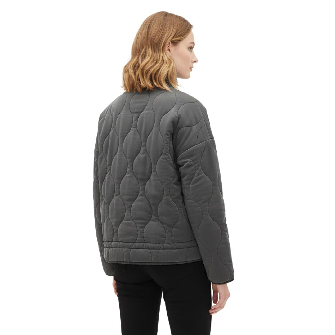 Damen Stepp-Pufferjacke – QuiltEase Warme Baumwolljacke