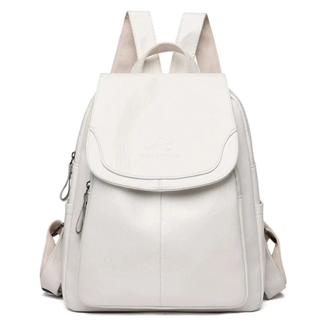 Veganem Leder Taschen Rucksack mit Anti-Diebstahl-Design für Damen – EleganceSafe Backpack
