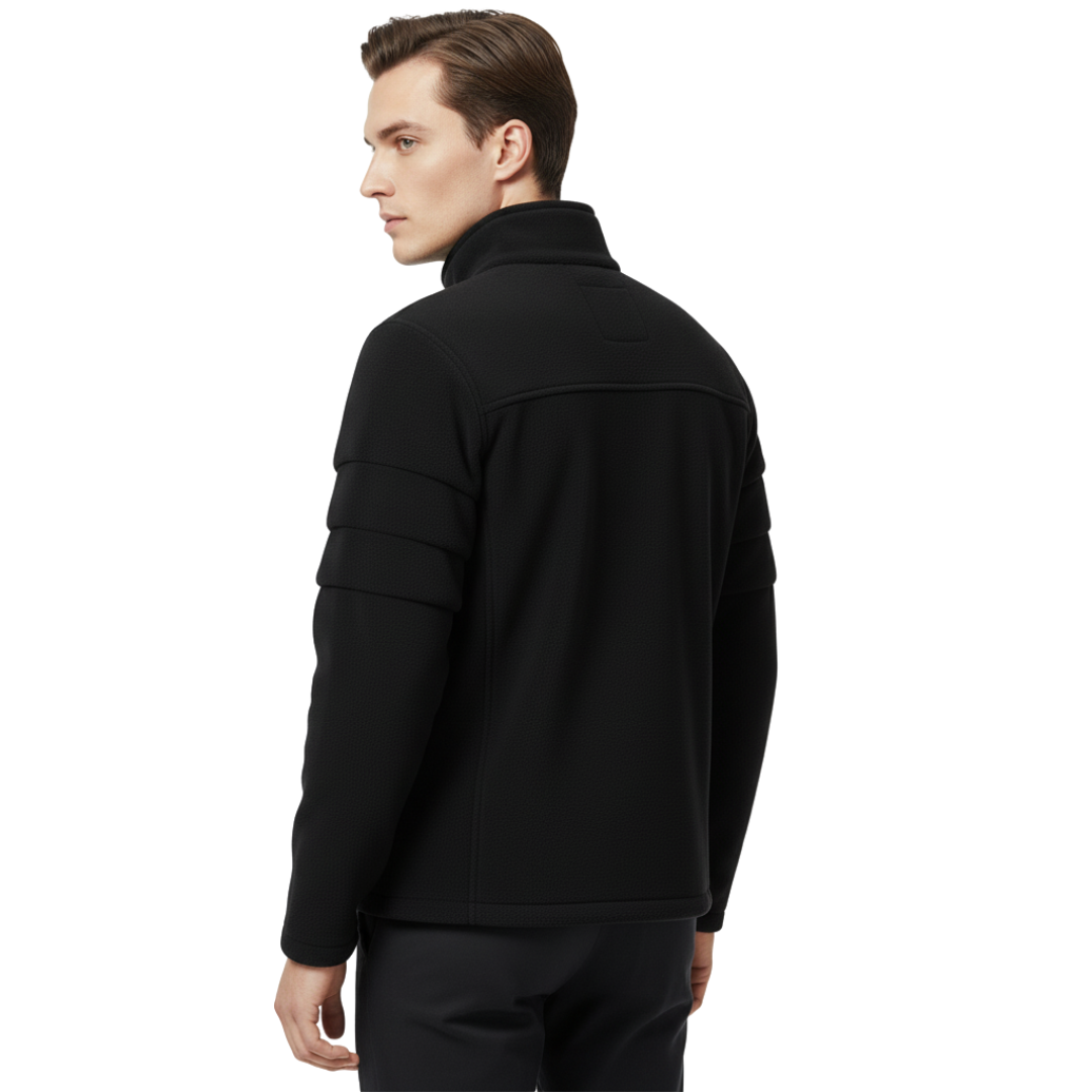 Herren Softshell-Fleecejacke – Thermische Outdoor-Jacke mit Reißverschluss für Herbst & Winter