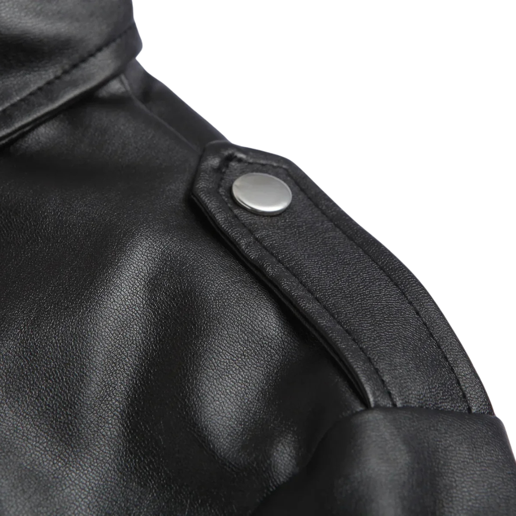 Damen Bikerjacke aus Kunstleder – Moto-Stil