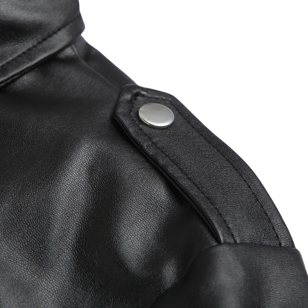 Damen Bikerjacke aus Kunstleder – Moto-Stil