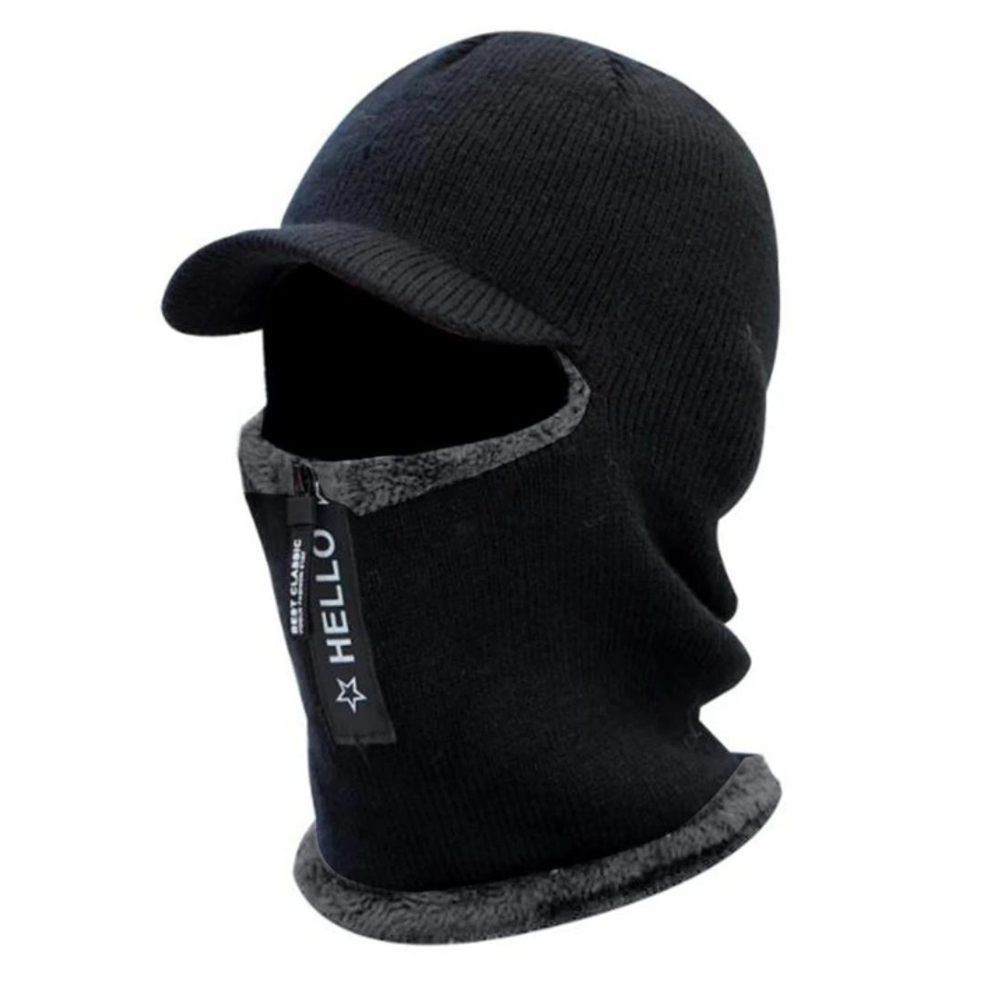 Mütze mit Windschutz & Fleecefutter für Winter – FrostShield Knit