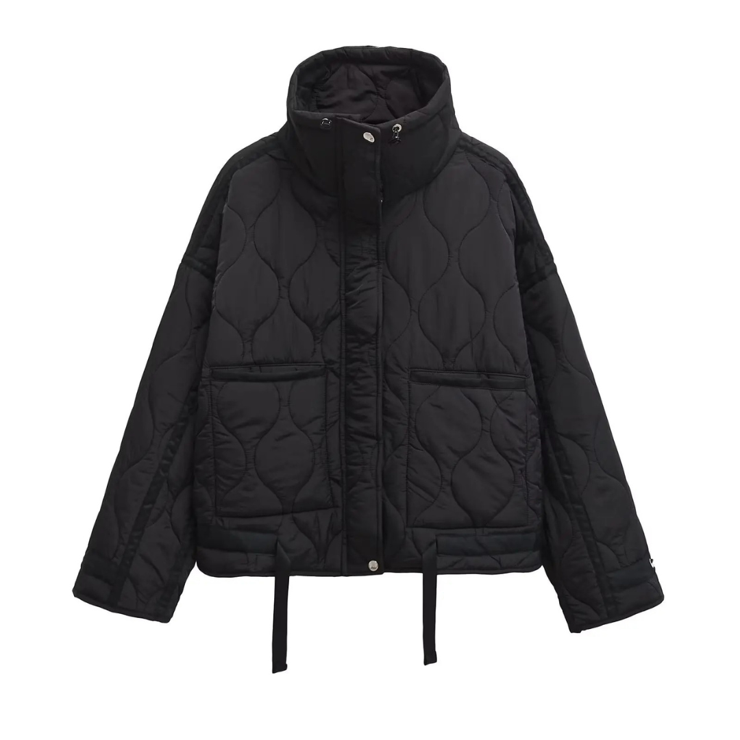 Mantel Damen mit Reißverschluss & großen Taschen – WinterLoom Jacket