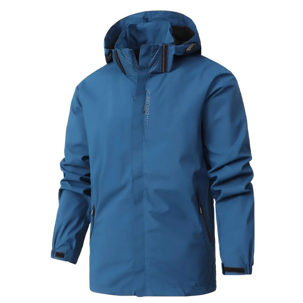 Herren Kapuzen-Wasserdichte Regenjacke – Legere Alltags-Regenjacke für Herren