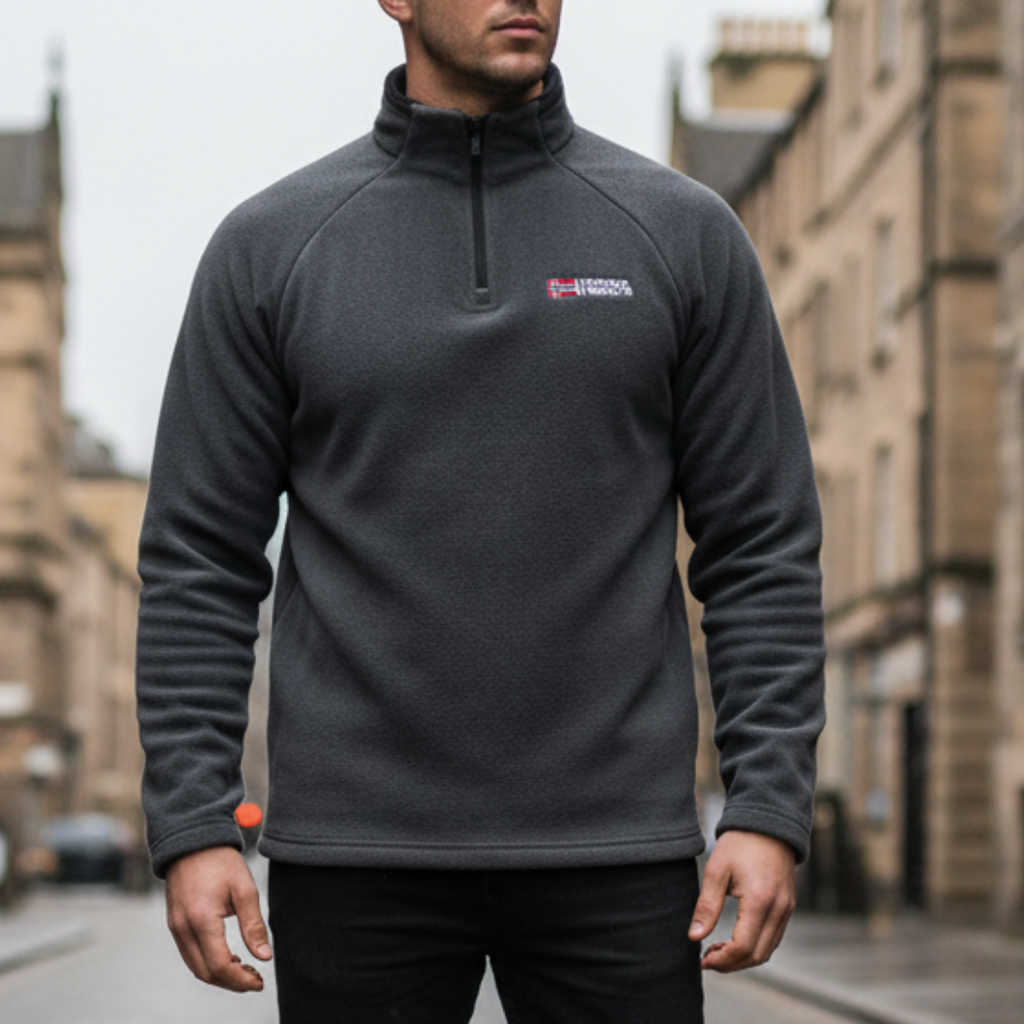FrostLine Fleece-Pullover mit Halb-Reißverschluss