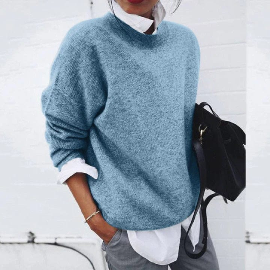 Polyester Pullover Damen mit lockerer Passform – Jolanda Knit