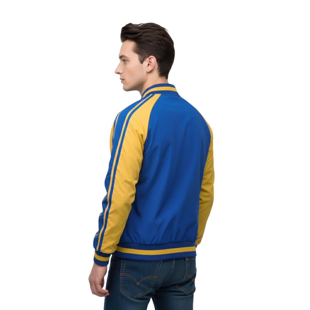 Herren Retro-Trackjacke mit Streifen – Klassische Sportjacke mit Reißverschluss