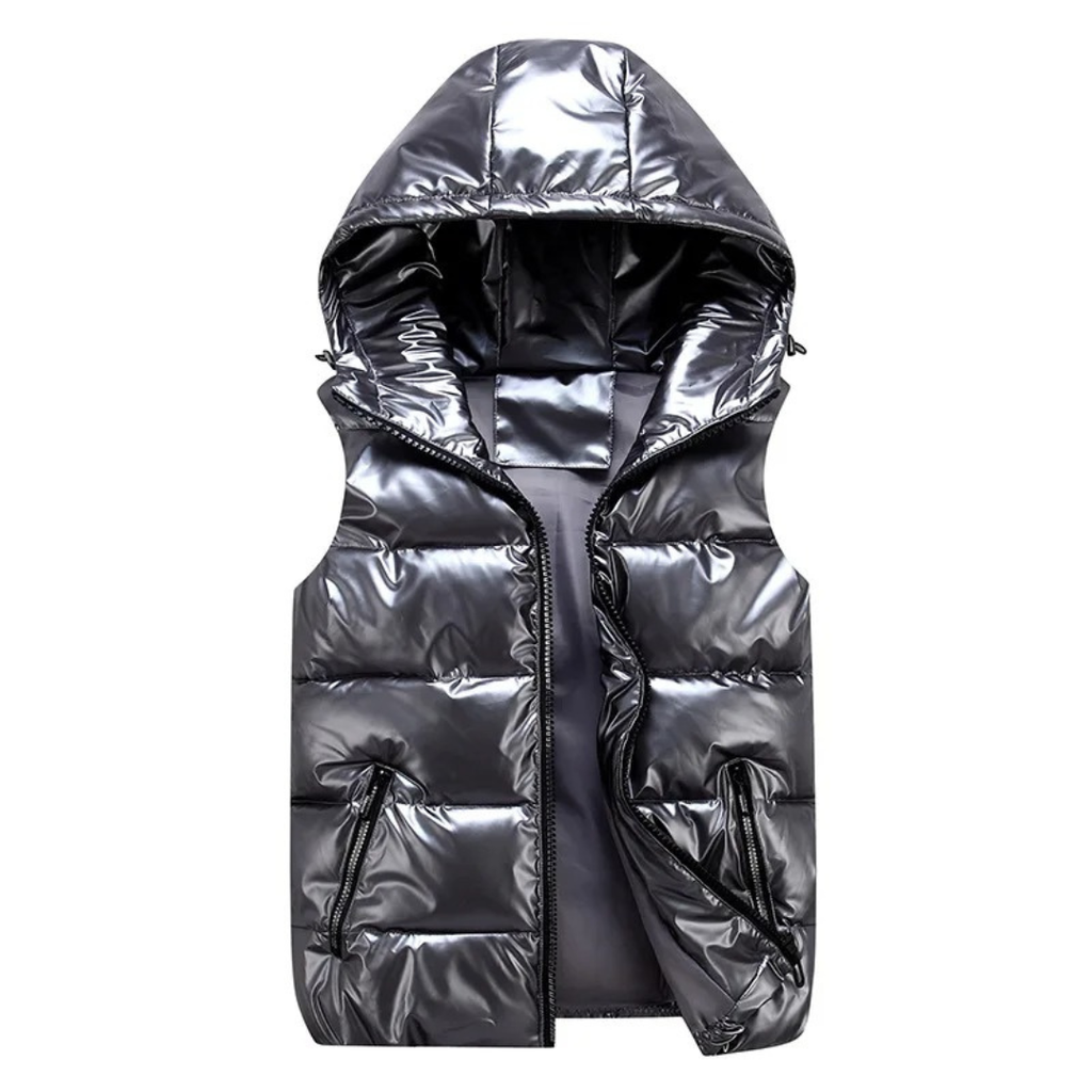 Weste für Kinder mit Kapuze & Glanzoptik – FrostShell Vest