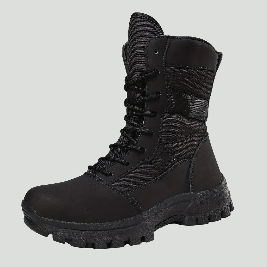 Herren Camouflage-Wanderstiefel hoch geschnitten – atmungsaktiv mit Schnürung