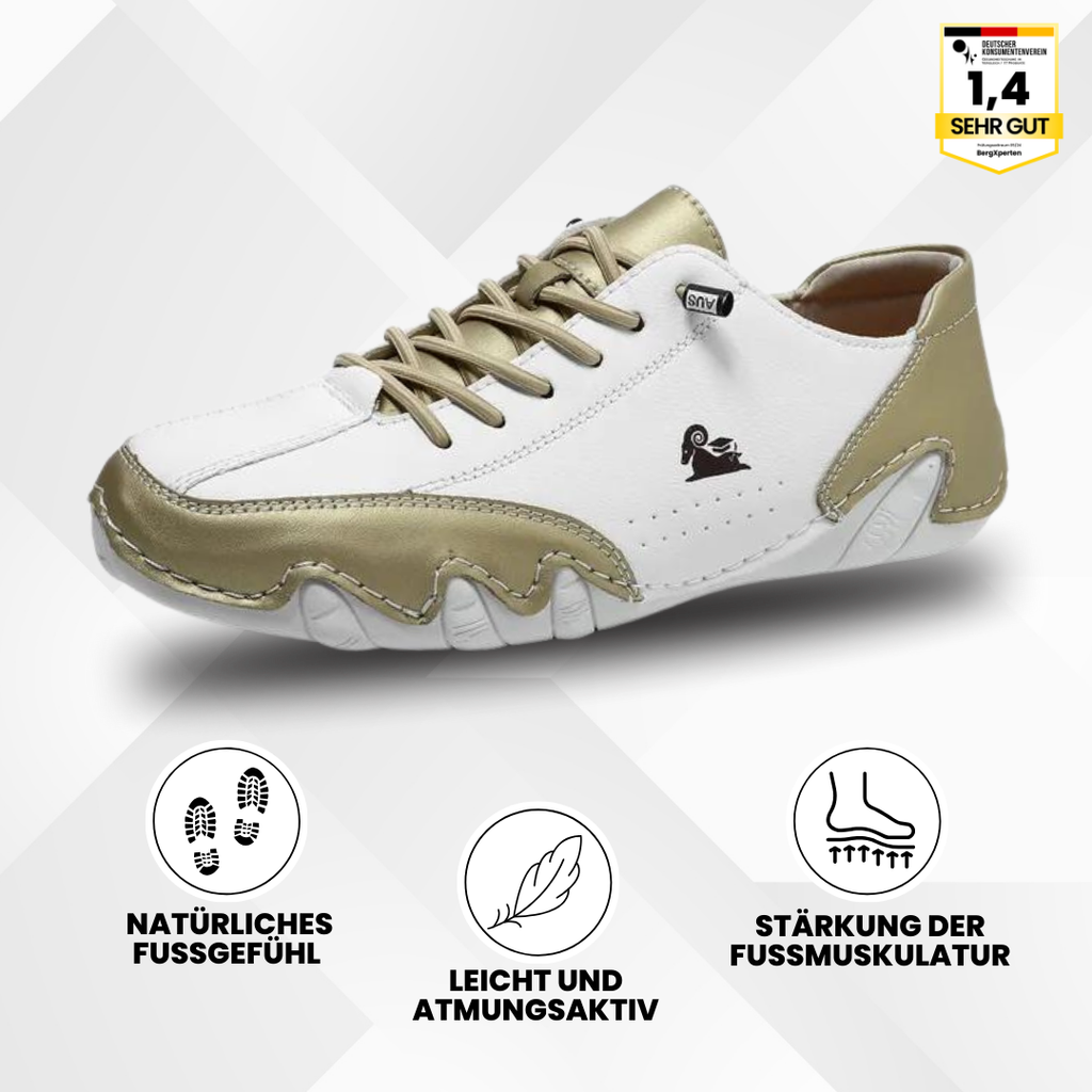 OrthoActive - ergonomische, schmerzlindernde & wasserdichte Leder-Barfußschuhe