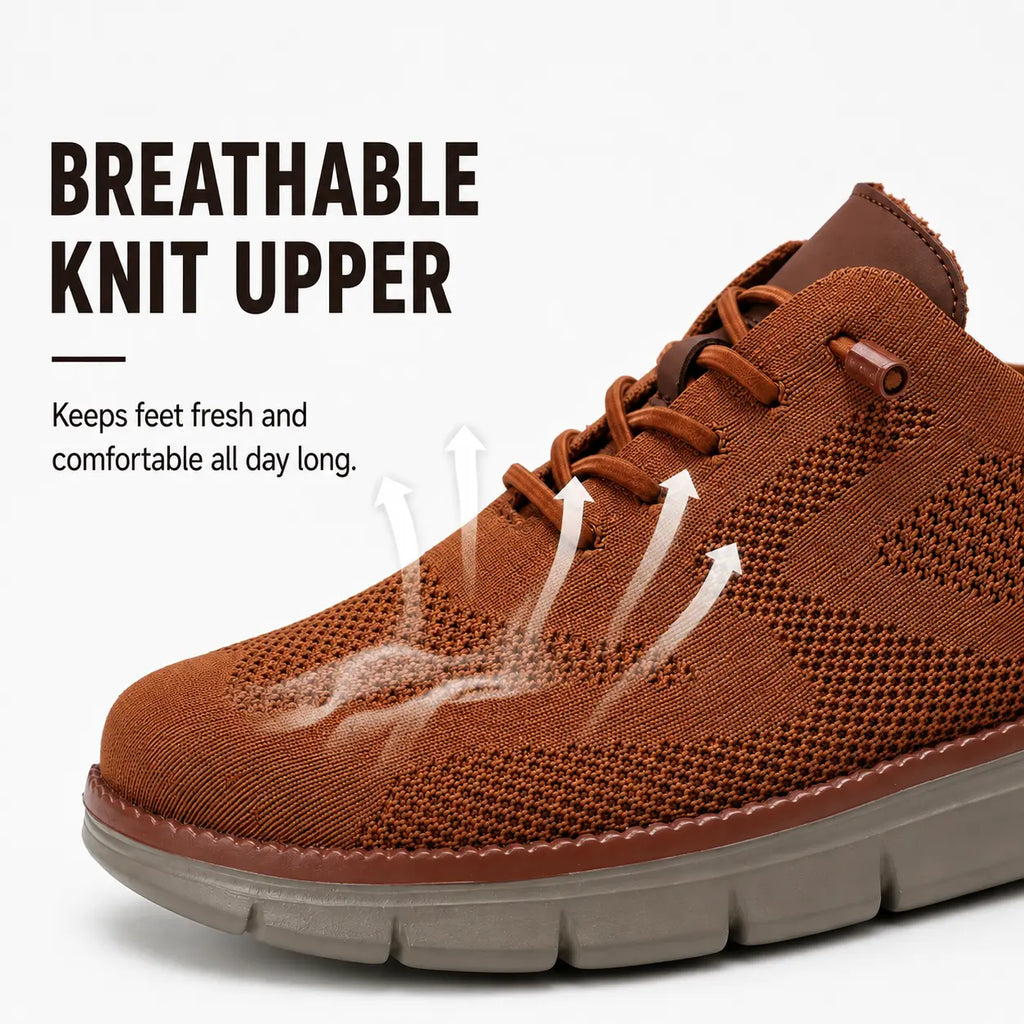 Herren-Komfortschuhe mit breiter Zehenbox