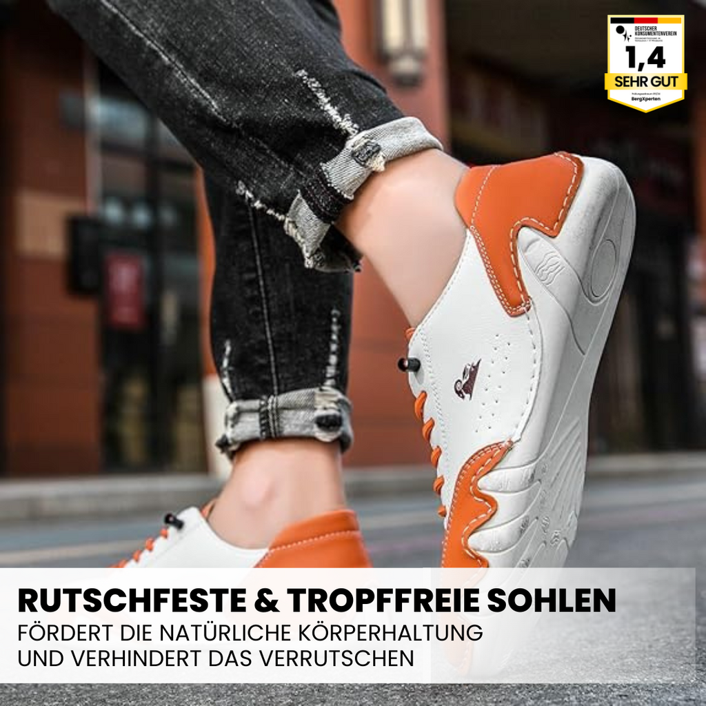 OrthoActive - ergonomische, schmerzlindernde & wasserdichte Leder-Barfußschuhe