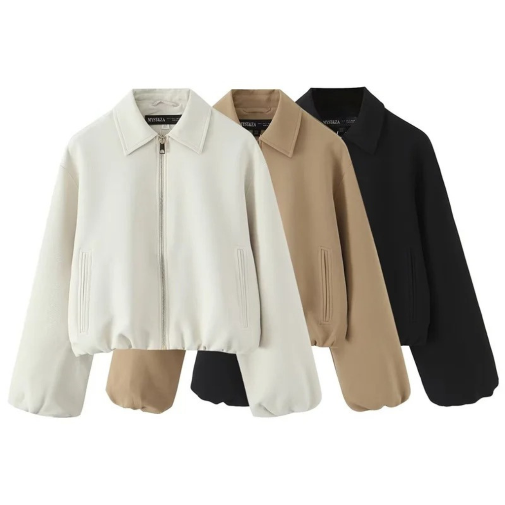Mantel Damen mit Reißverschluss & lockerem Schnitt – UrbanEase Jacket