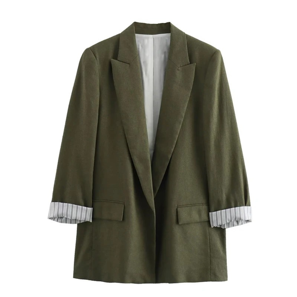 Mantel Damen mit Vintage-Revers & Taschen – Nordveil Blazer