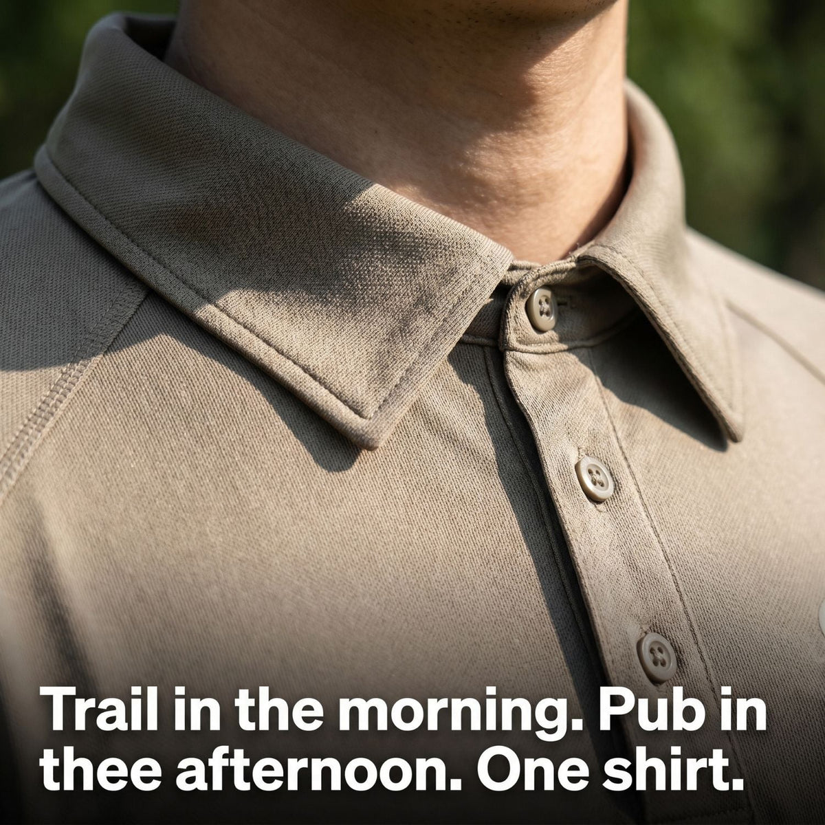 Herren Schnelltrocknendes Polo-Shirt mit Reißverschlusstasche