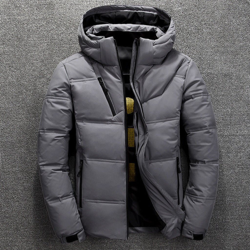 Jacke Herren Winter Warm mit Kapuze & Daunenoptik – NordGlacier Parka