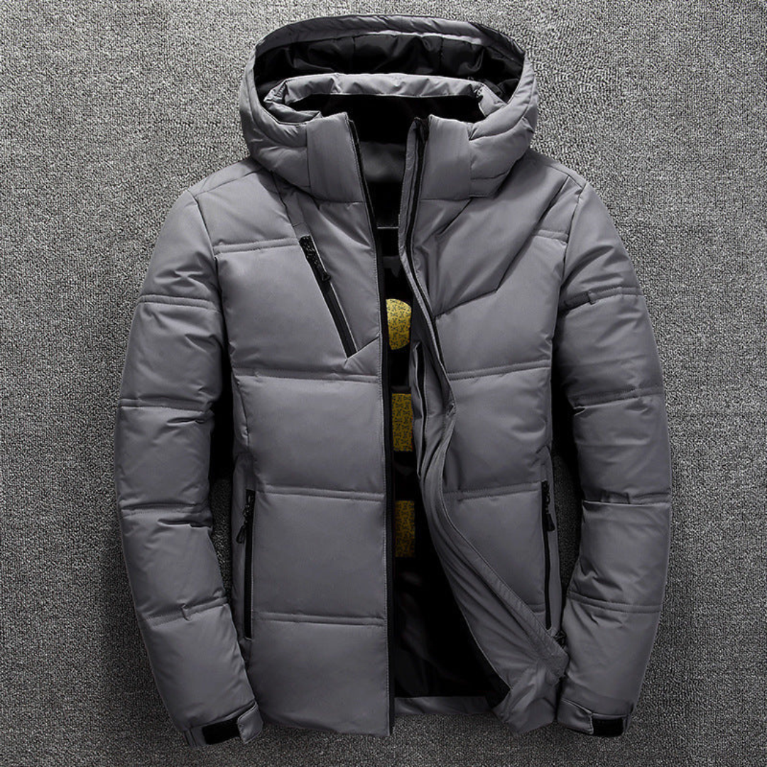 Jacke Herren Winter Warm mit Kapuze & Daunenoptik – NordGlacier Parka