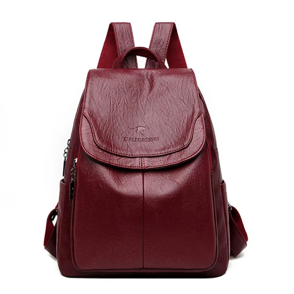 Veganem Leder Taschen Rucksack mit Anti-Diebstahl-Design für Damen – EleganceSafe Backpack
