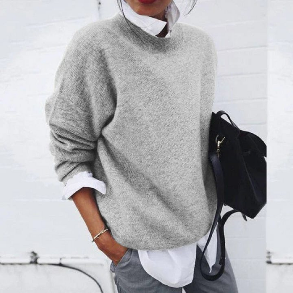 Polyester Pullover Damen mit lockerer Passform – Jolanda Knit