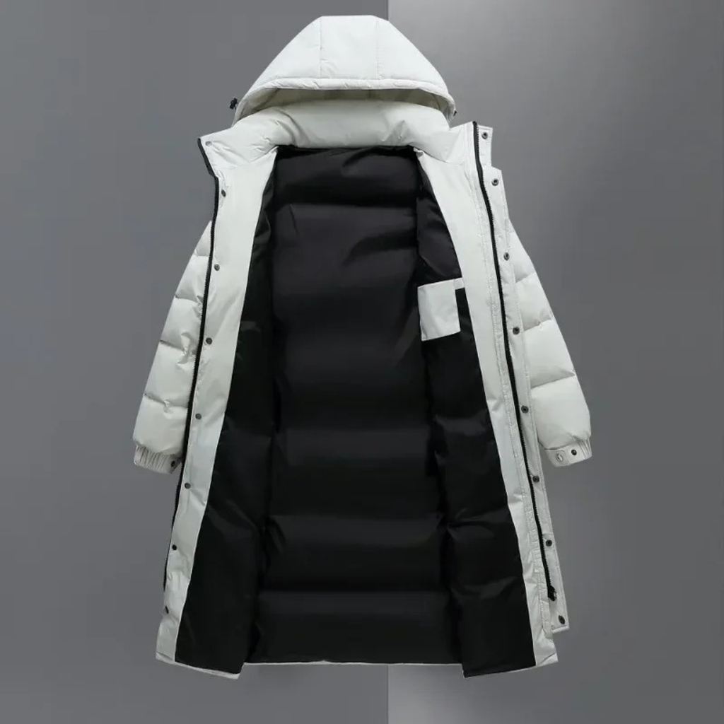 Daunenjacke mit Kapuze & Windschutz – NordFrost Parka