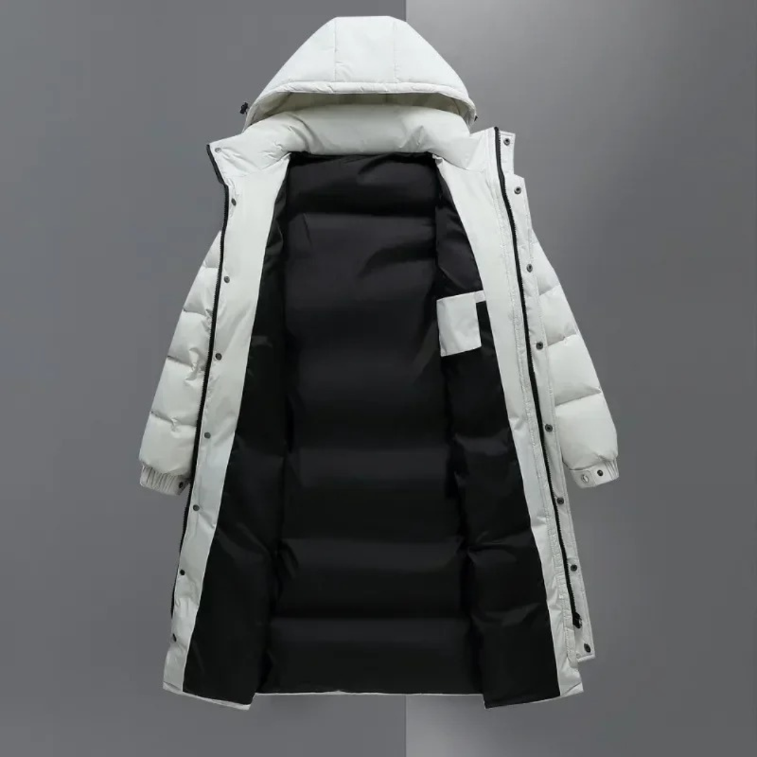 Daunenjacke mit Kapuze & Windschutz – NordFrost Parka