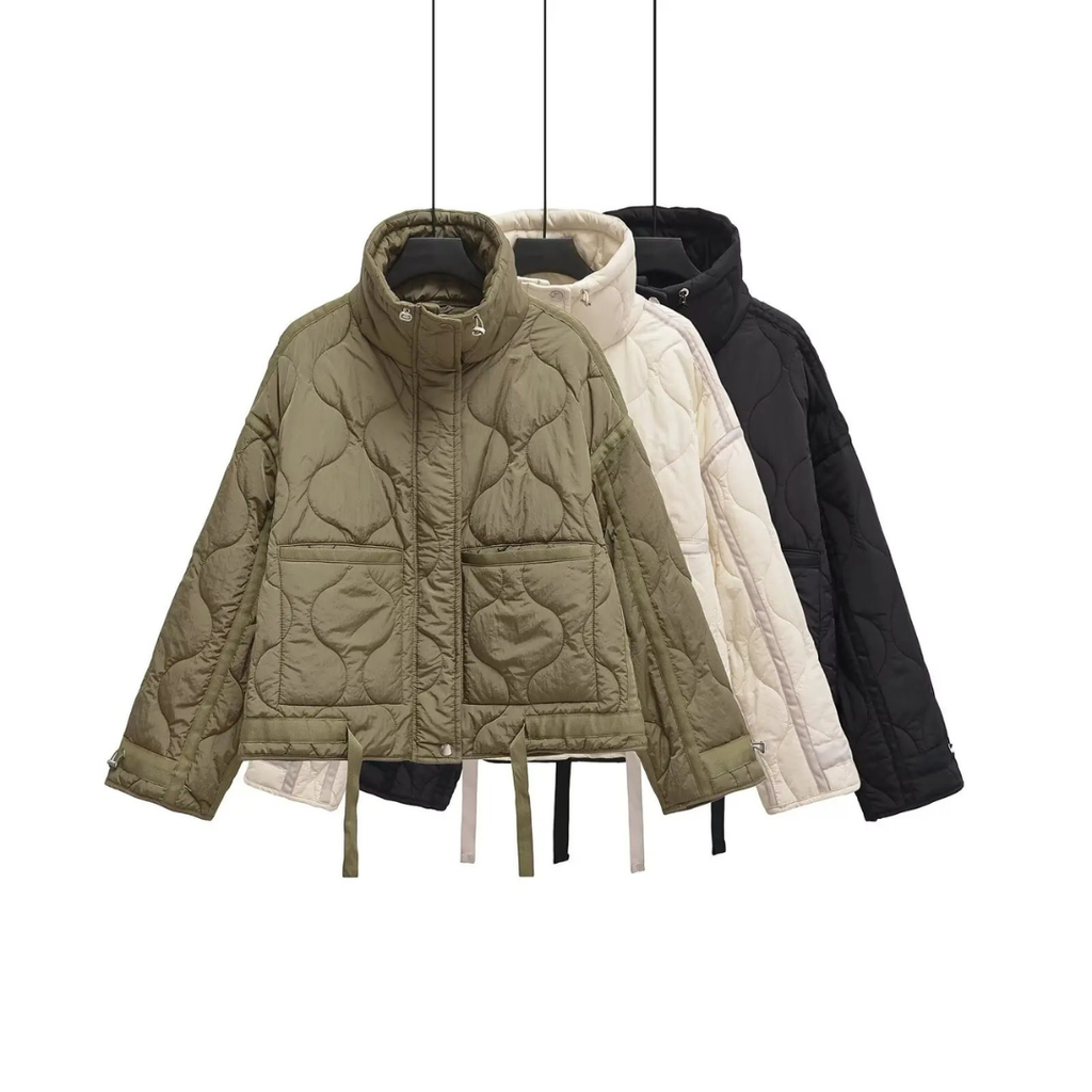 Mantel Damen mit Reißverschluss & großen Taschen – WinterLoom Jacket