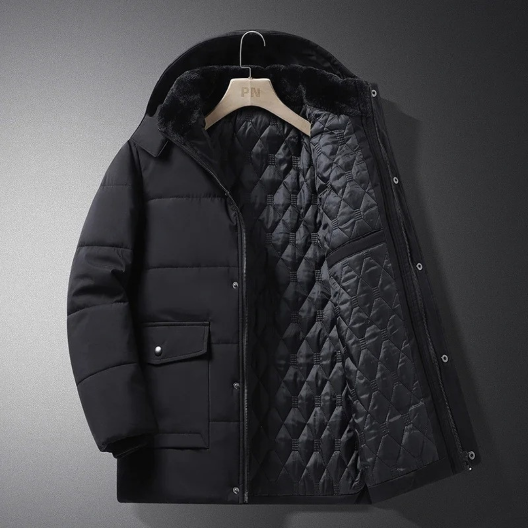 Jacke mit Fleecefutter & Abnehmbarer Kapuze – Nordfell Parka